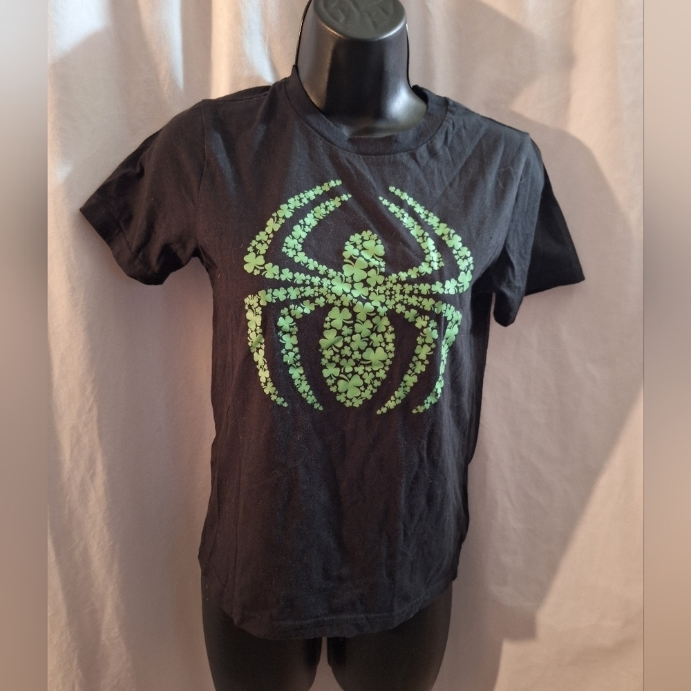 Marvel Black Tee with Green Accents